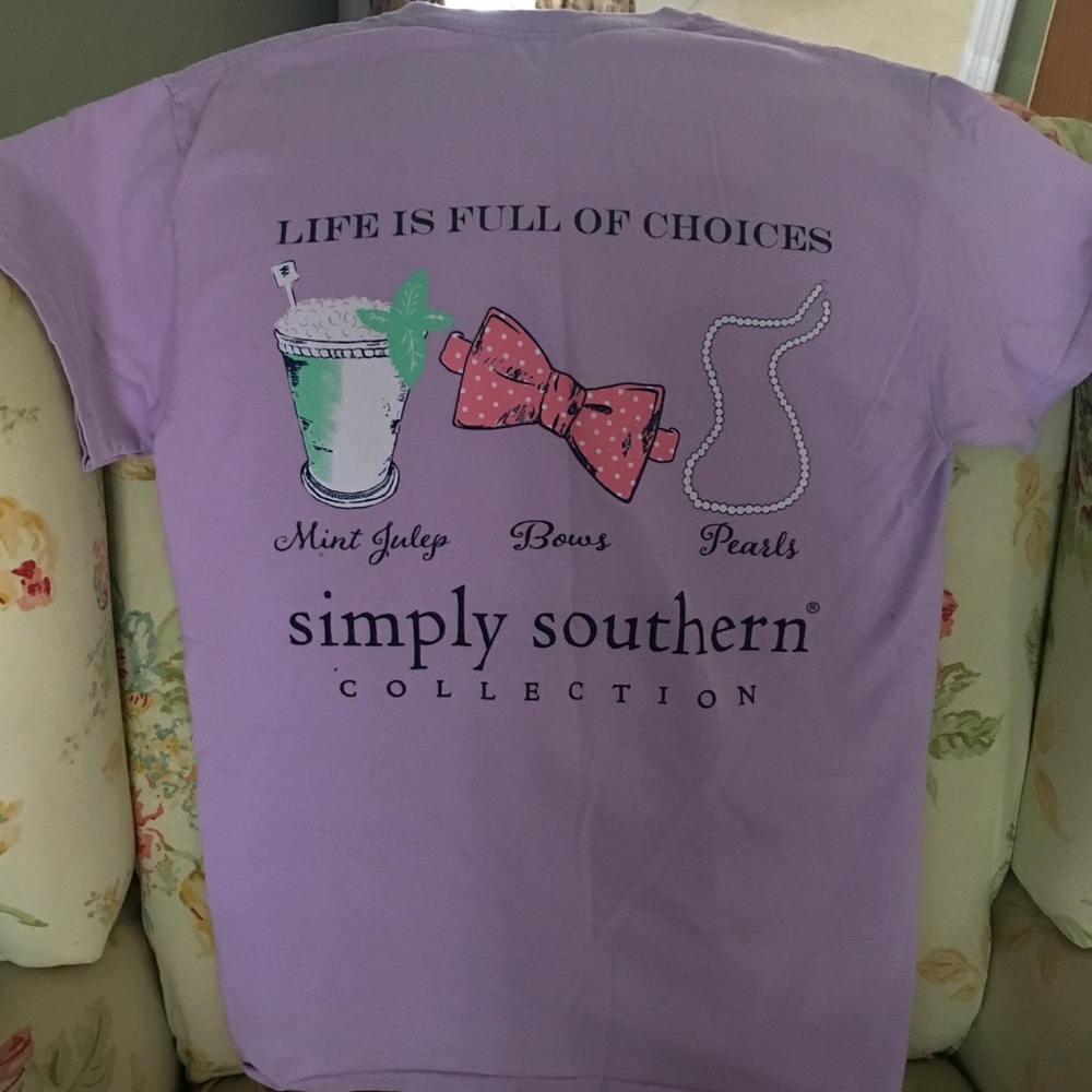 Lavender; Simply Southern Tee